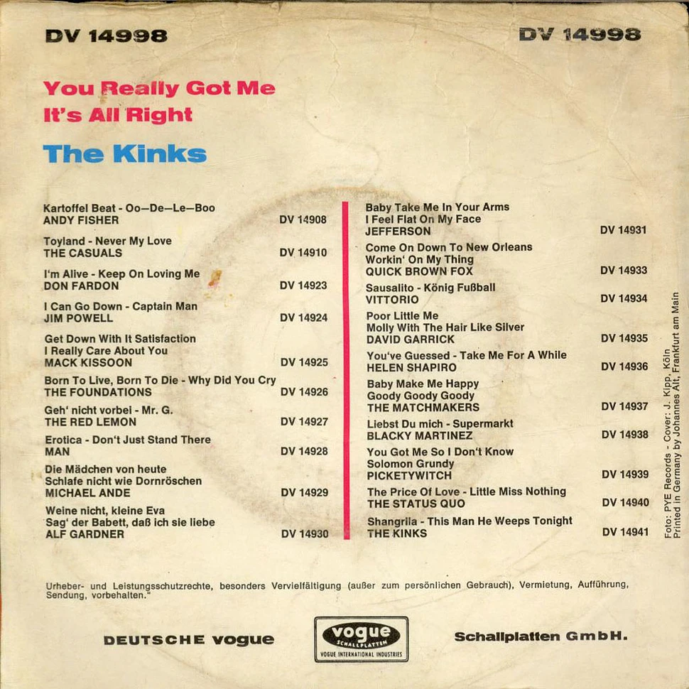 The Kinks - You Really Got Me