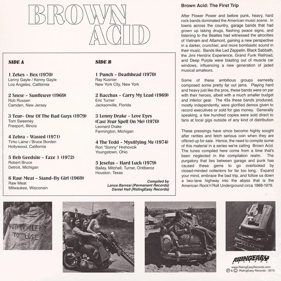 V.A. - Brown Acid: The First Trip Clear Pink Vinyl Edition