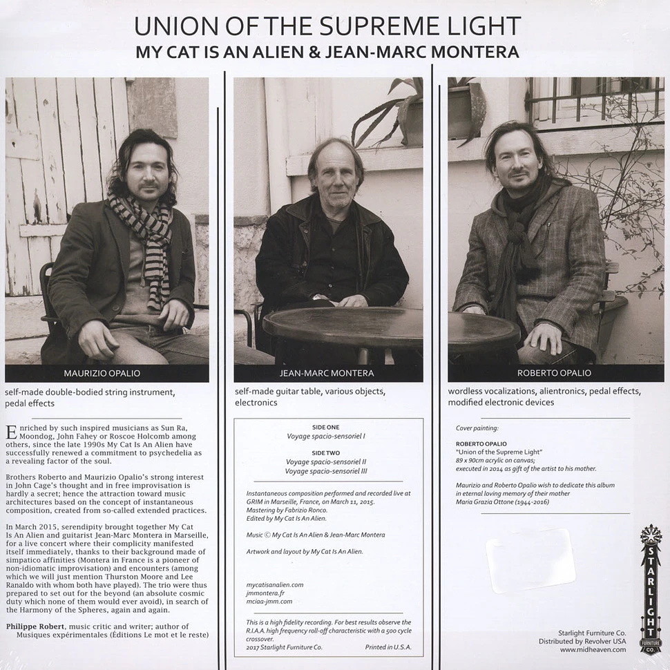 My Cat Is An Alien & Jean Montears - Union Of The Supreme Light