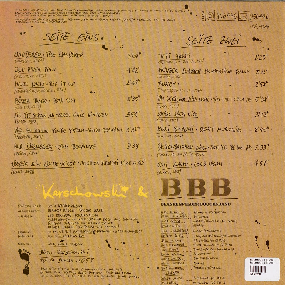Kerschowski & Blankenfelder Boogie-Band - Kerschowski & Blankenfelder Boogie-Band