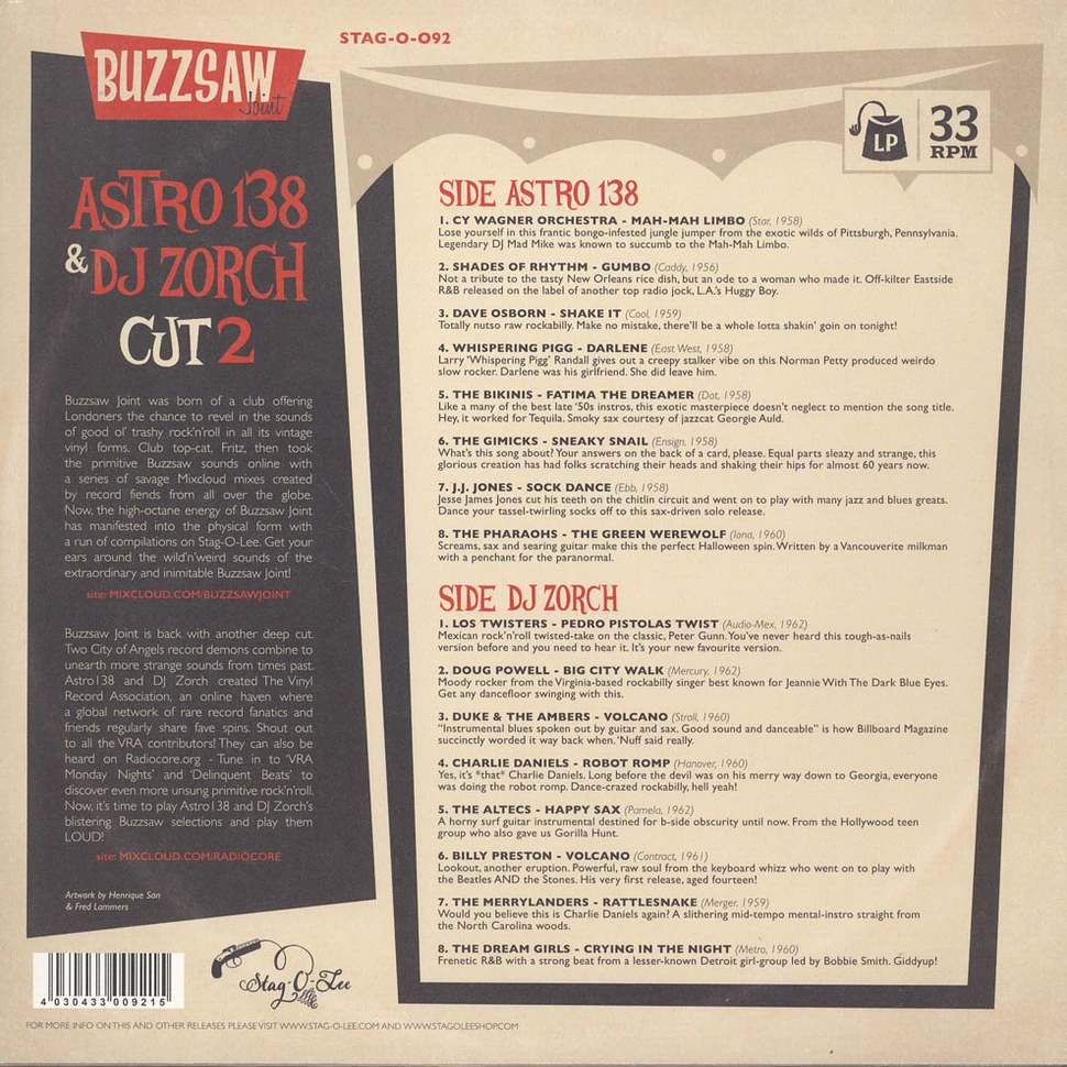 V.A. - Buzzsaw Joint Cut 2: Astro 138 & DJ Zorch