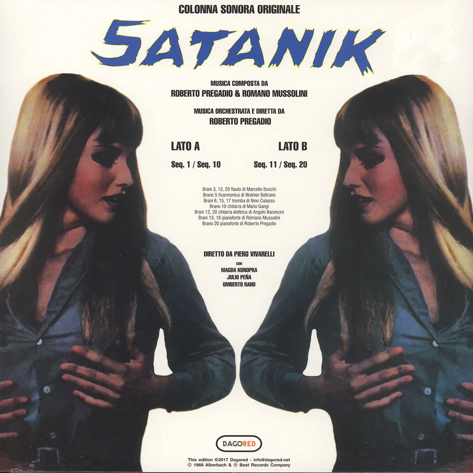 Roberto Pregadio & Romano Mussolini - OST Satanik