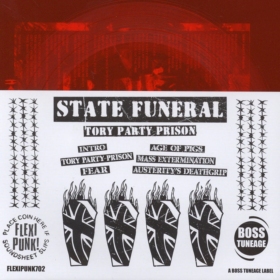 State Funeral - Tory Party Prison Flexidisc