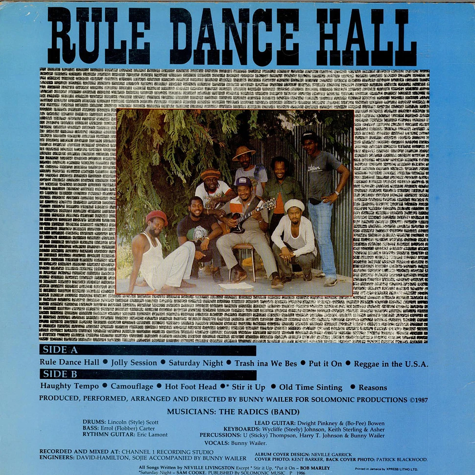 Bunny Wailer - Rule Dance Hall