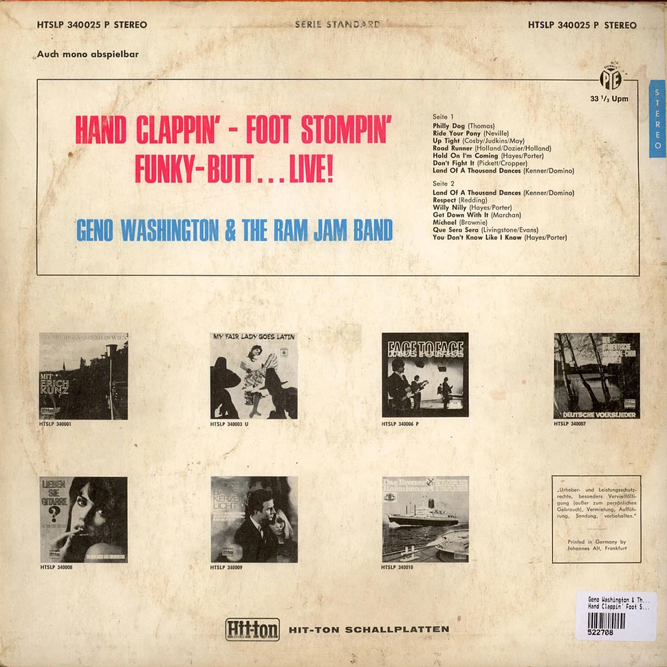Geno Washington & The Ram Jam Band - Hand Clappin' Foot Stompin' Funky-Butt... Live!