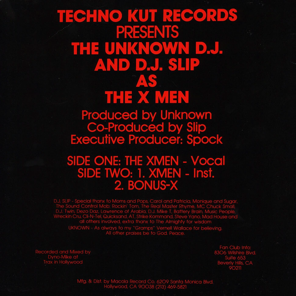 Unknown DJ & DJ Slip - X-Men