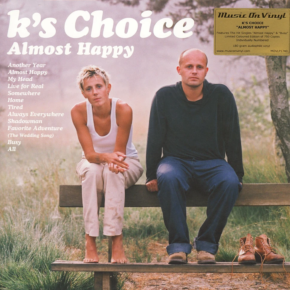 K's Choice - Almost Happy Colored Vinyl Edition