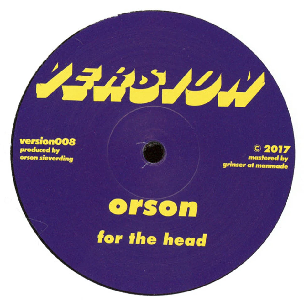 Orson - For The Head