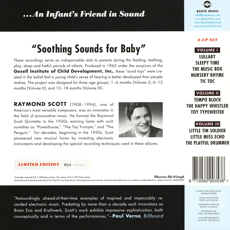 Raymond Scott - Soothing Sounds For Baby Volume 1-3 Colored Vinyl Edition