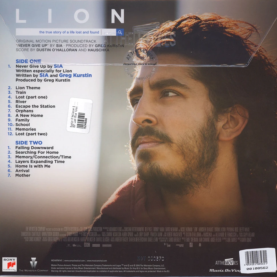 Dustin O'Halloran & Hauschka - OST Lion Blue Vinyl Edition