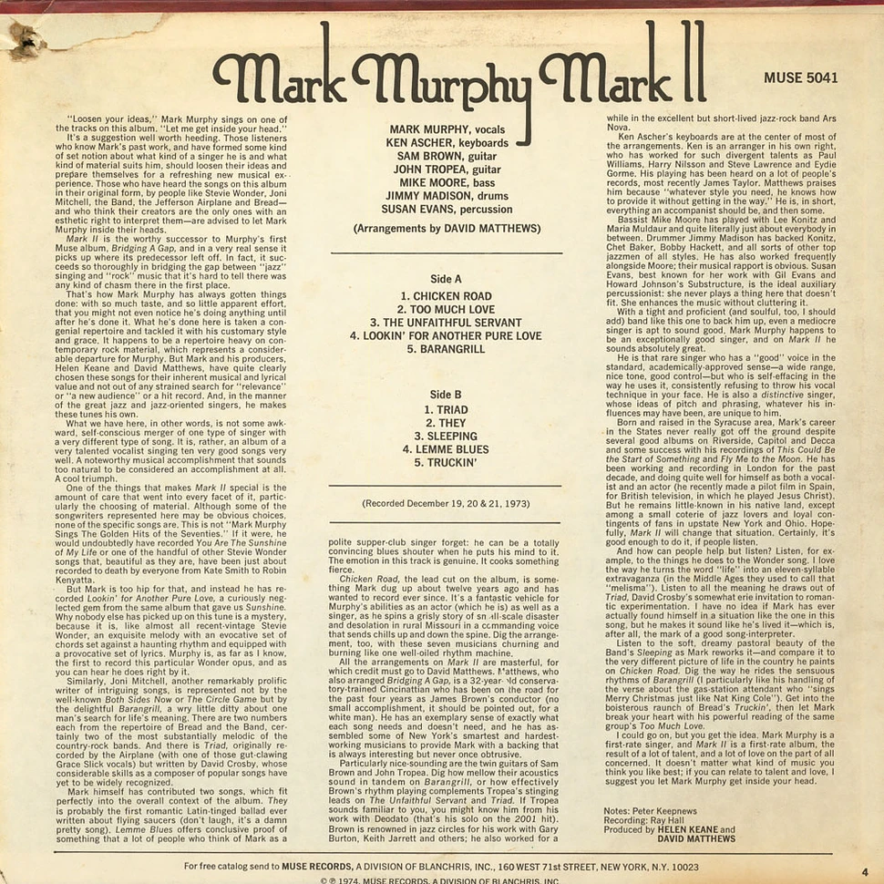 Mark Murphy - Mark II