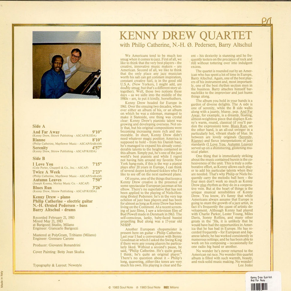 Kenny Drew Quartet - And Far Away