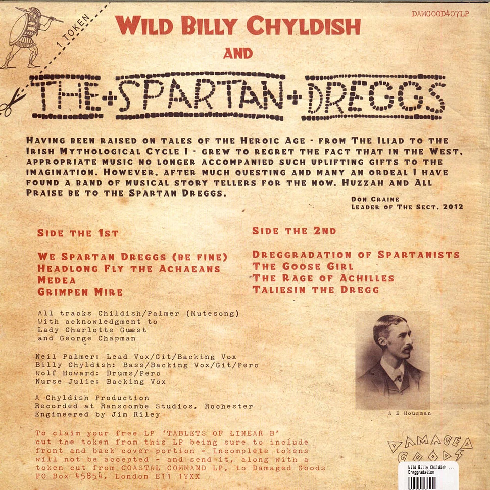 Billy Childish And The Spartan Dreggs - Dreggradation