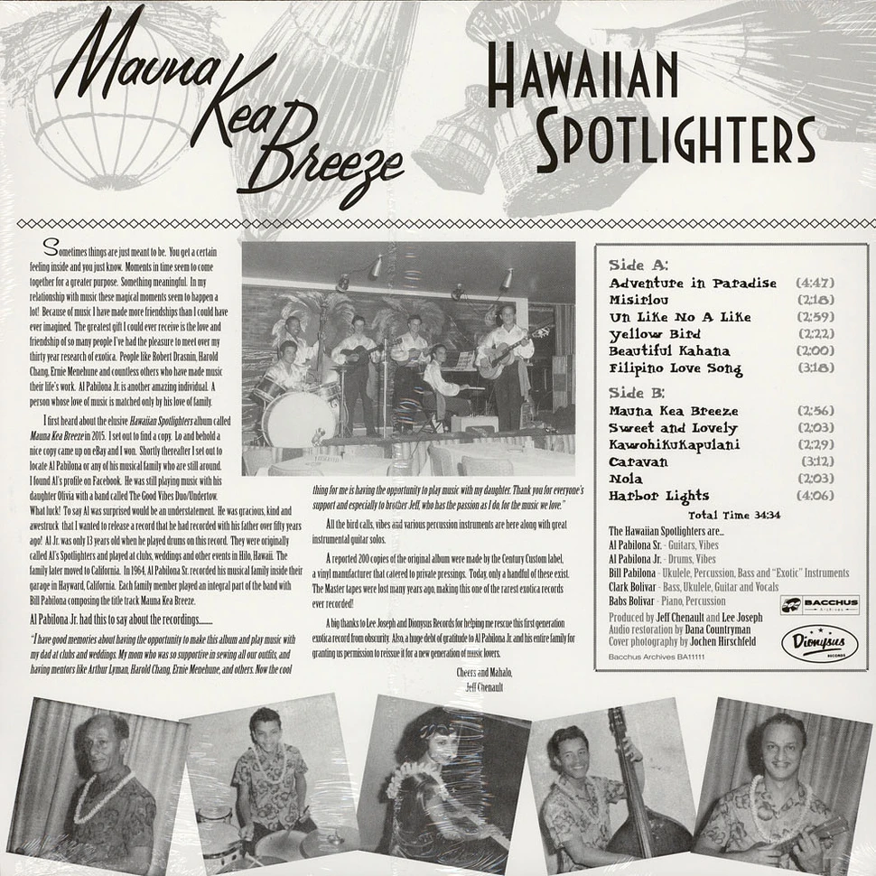 Hawaiian Spotlighters - Mauna Kea Breeze