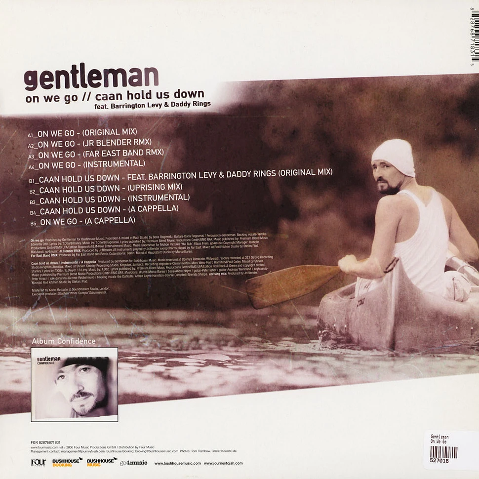 Gentleman Feat. Barrington Levy & Daddy Rings - On We Go / Caan Hold Us Down