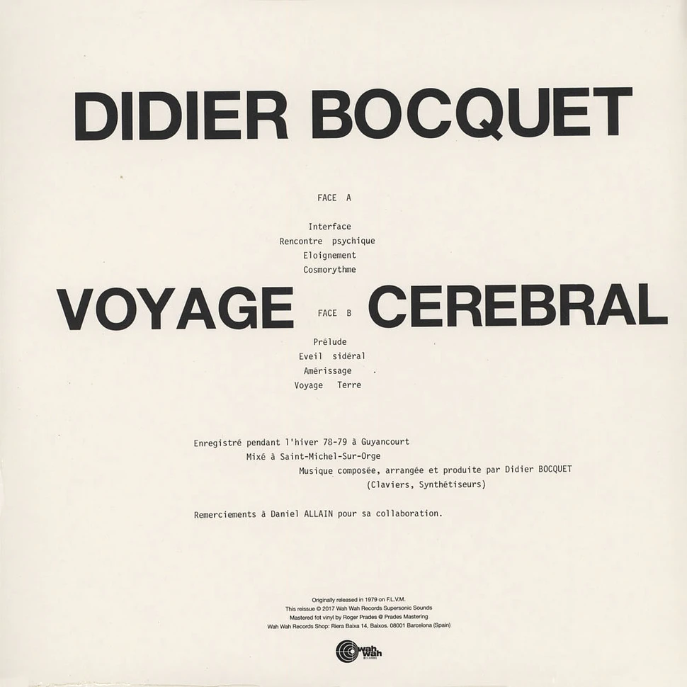 Didier Bocquet - Voyage Cerebral