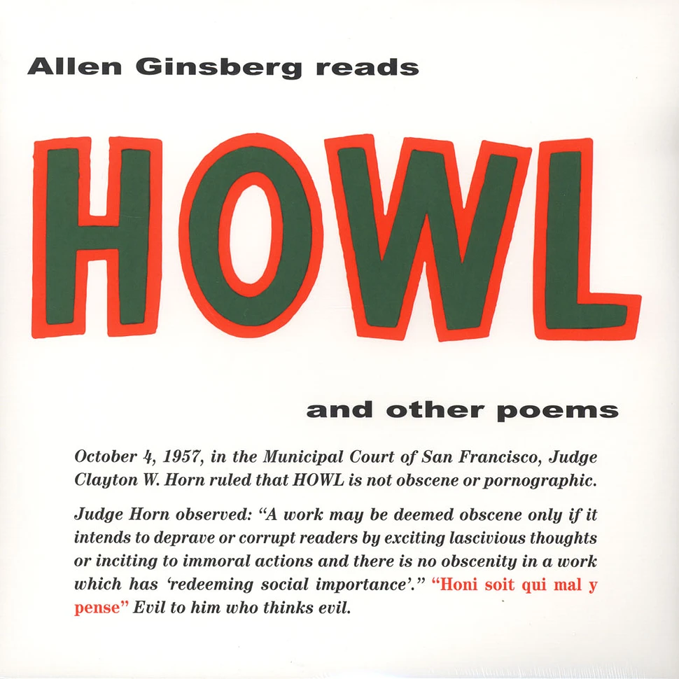 Allen Ginsberg - Howl And Other Poems