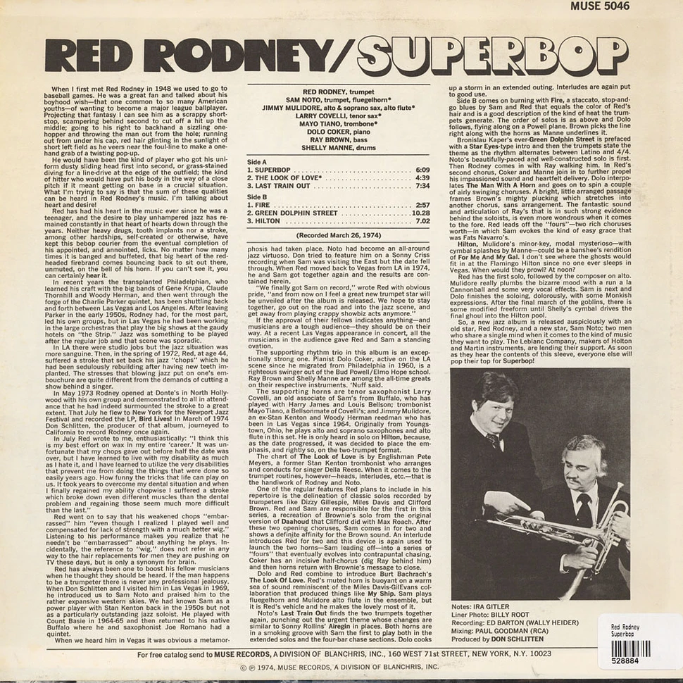 Red Rodney - Superbop