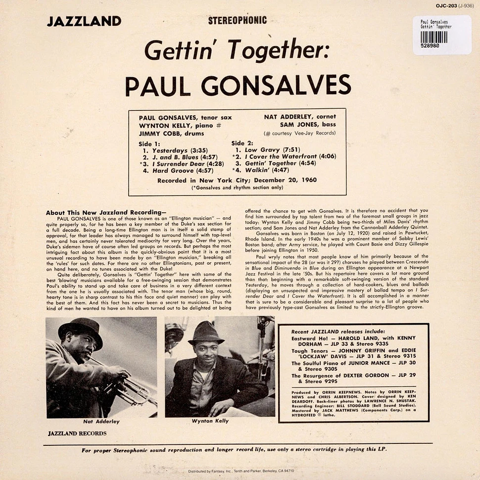 Paul Gonsalves - Gettin' Together