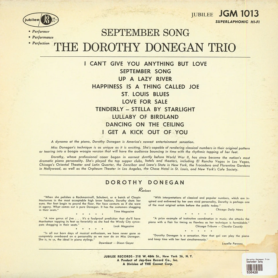 Dorothy Donegan Trio - September Song