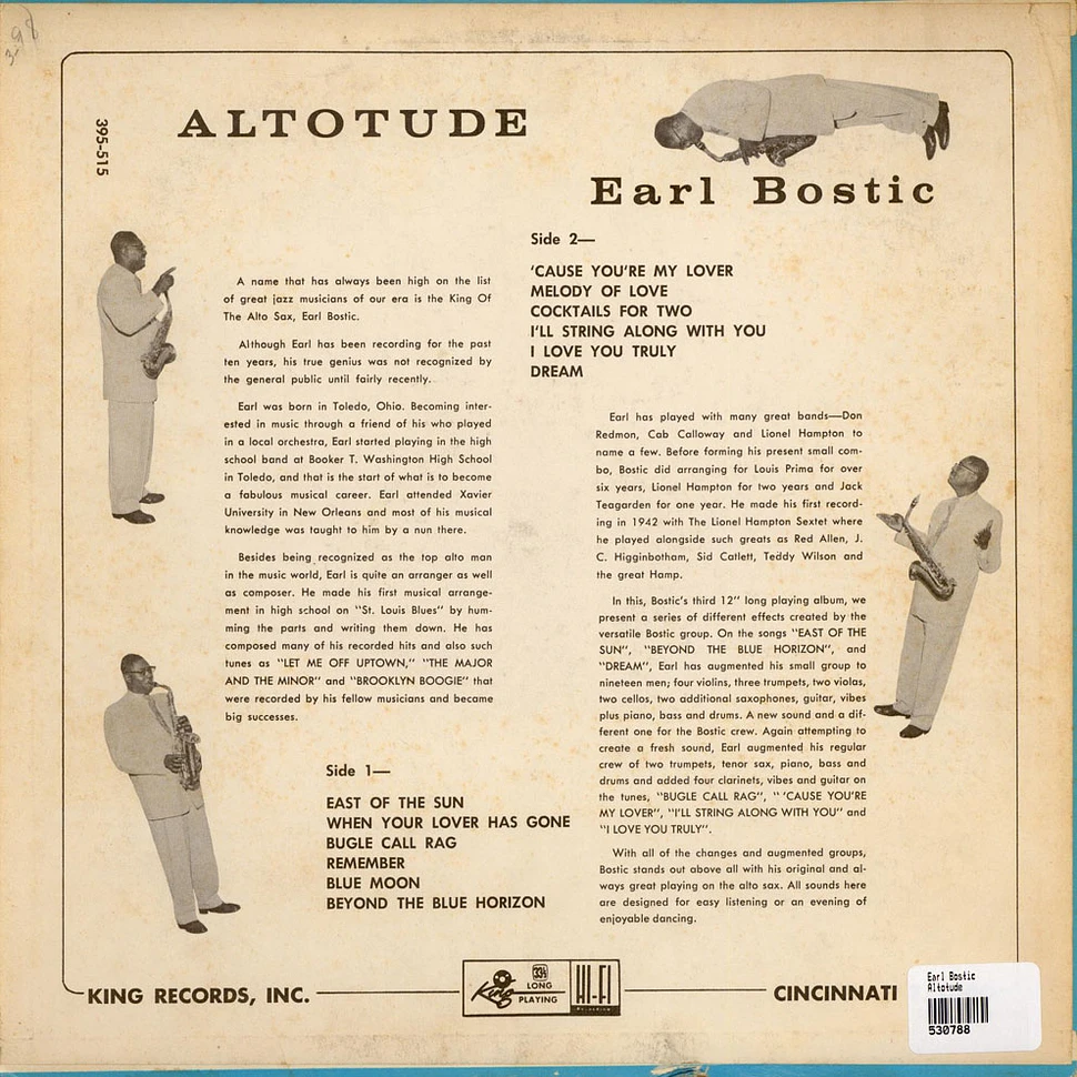 Earl Bostic - Altotude
