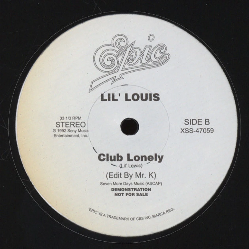 Michael Jackson / L'Il Louis - You Are Not Alone / Club Lonely