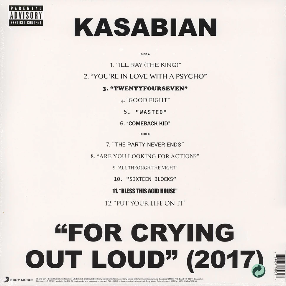 Kasabian - For Crying Out Loud