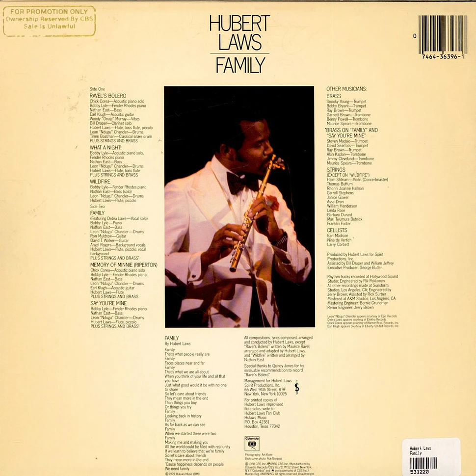 Hubert Laws - Family