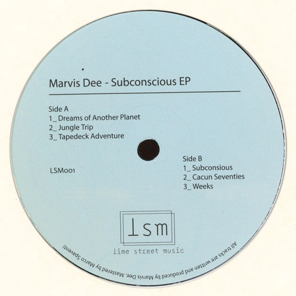 Marvis Dee - Subconscious EP