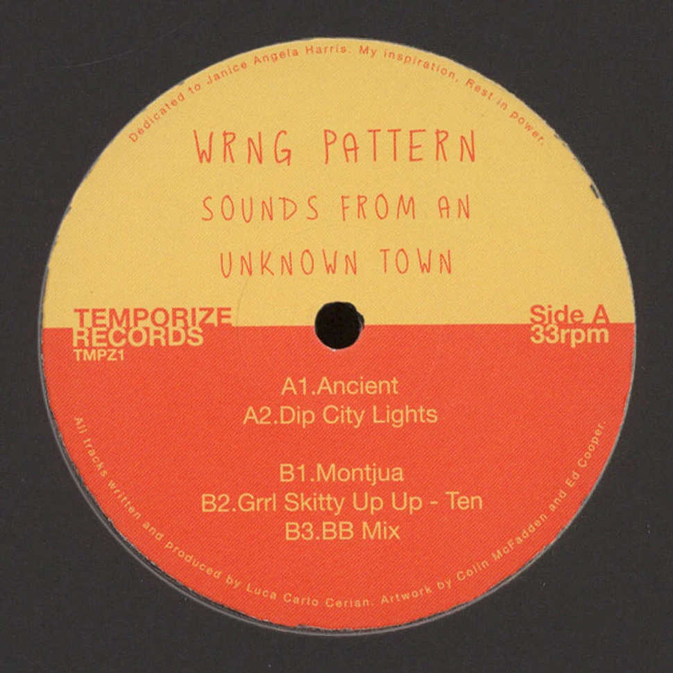 Wrng Pattern - Sounds From An Unknown Town