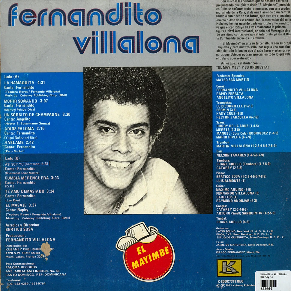 Fernandito Villalona Y Su Orquesta - Asi Soy Yo