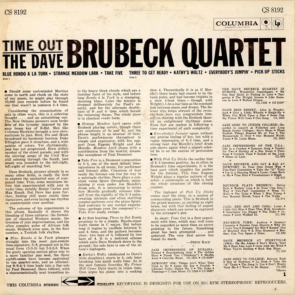 The Dave Brubeck Quartet - Time Out