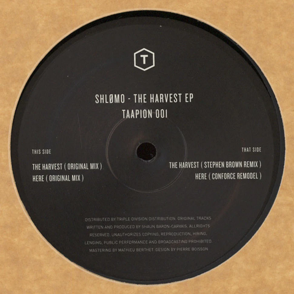 Shlomo - The Harvest EP