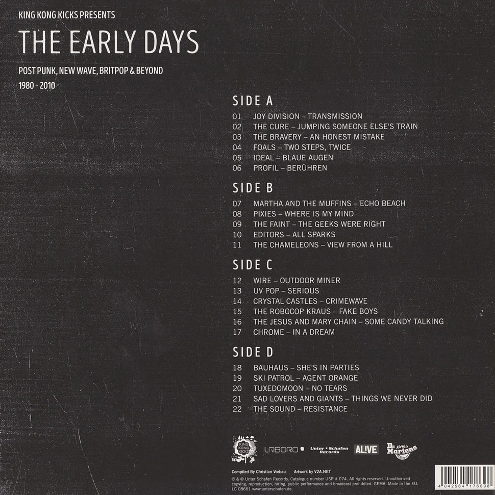 V.A. - The Early Days (Post Punk, New Wave, Brit Pop & Beyond) 1980 - 2010 Colored Vinyl Edition