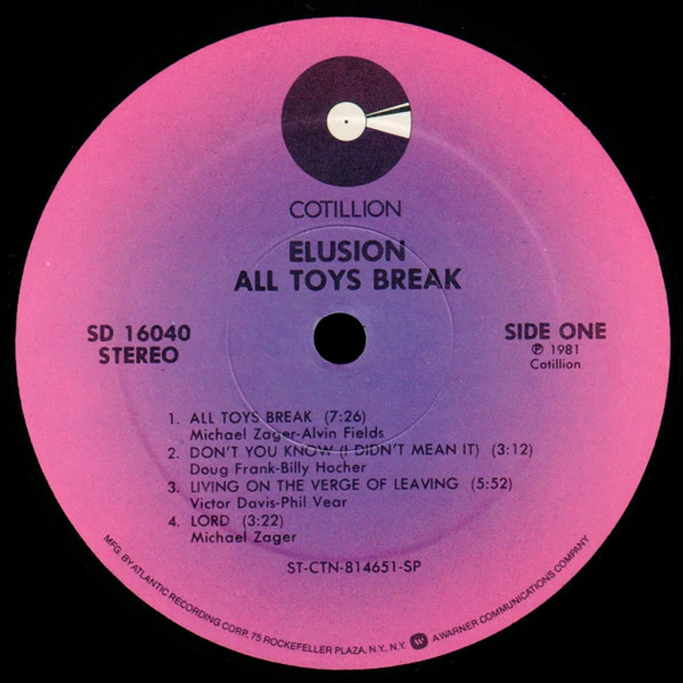 Elusion - All Toys Break