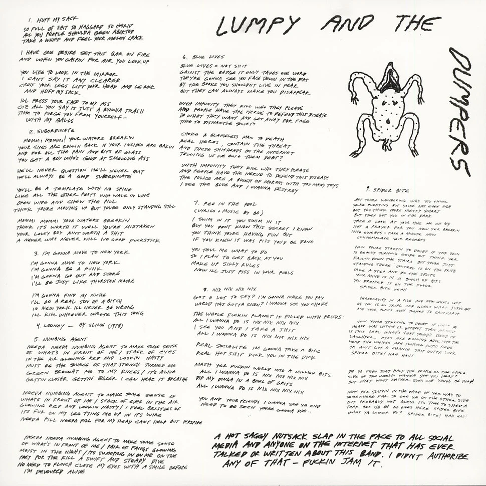 Lumpy & The Dumpers - Huff My Sack