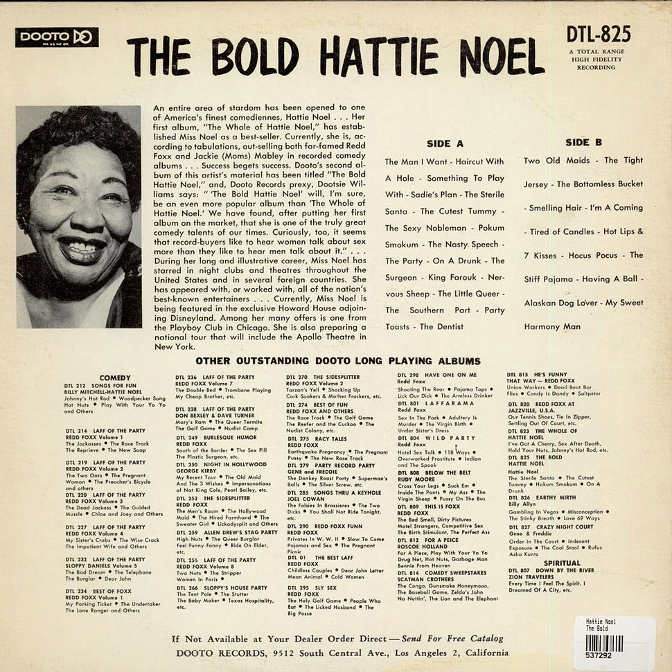 Hattie Noel - The Bold Hattie Noel