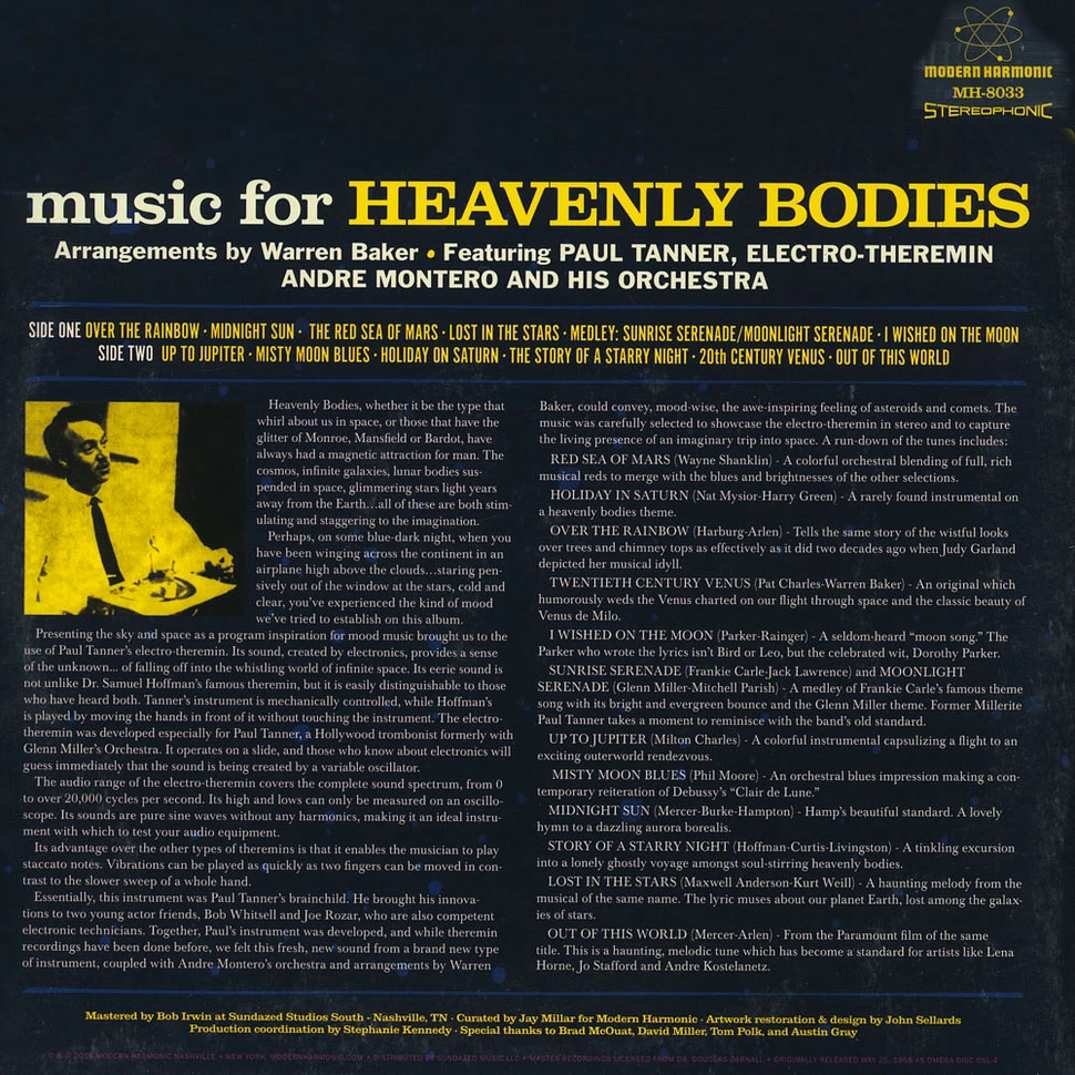 Paul Tanner & Andre Montero & His Orchestra - Music For Heavenly Bodies