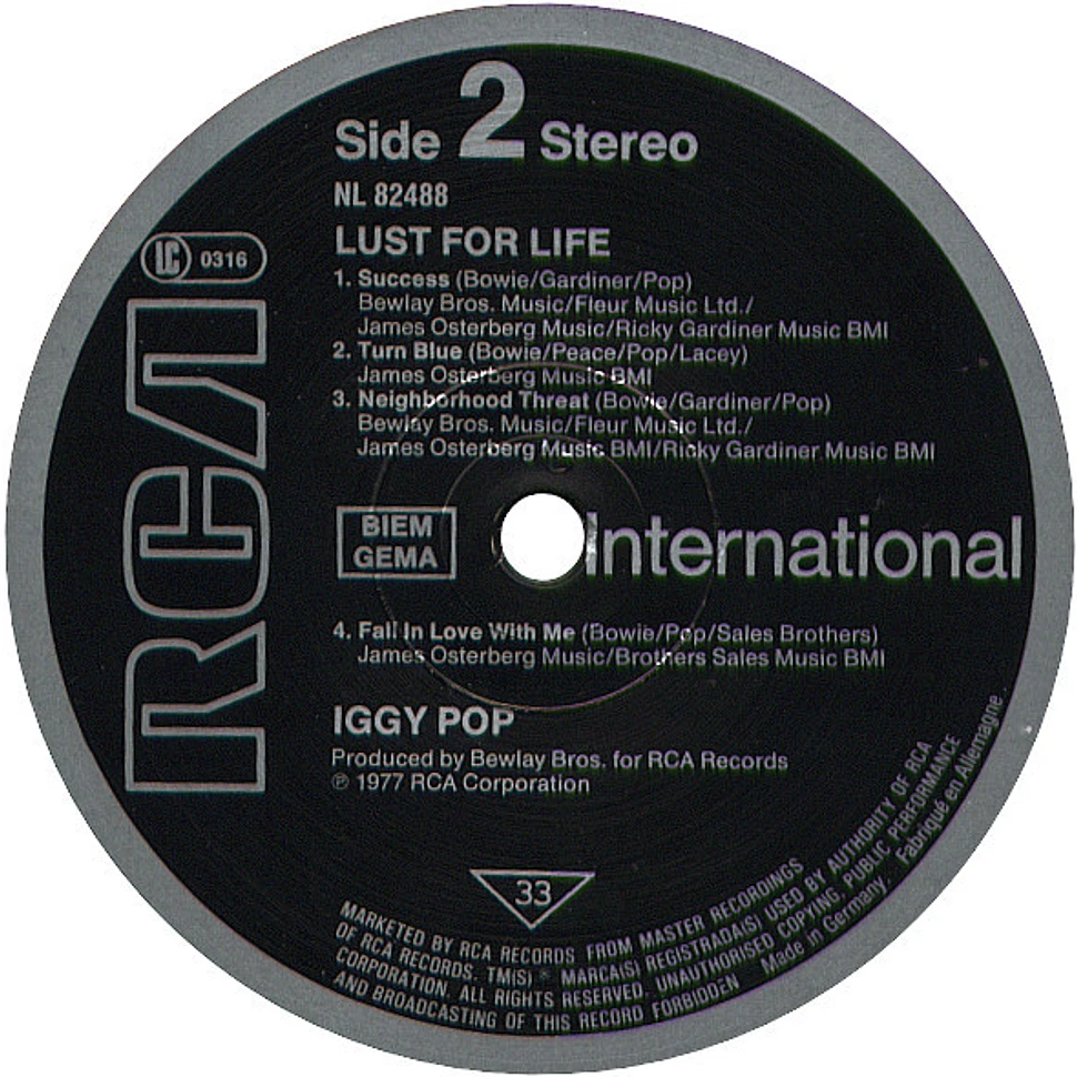 Iggy Pop - Lust For Life