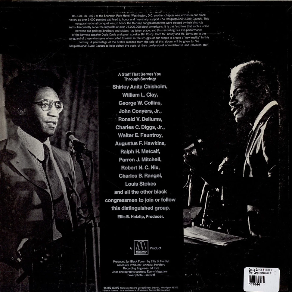 Ossie Davis & Bill Cosby - The Congressional Black Caucus