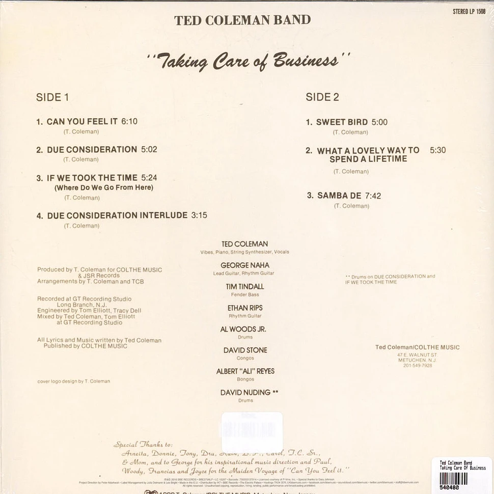 Ted Coleman Band - Taking Care Of Business