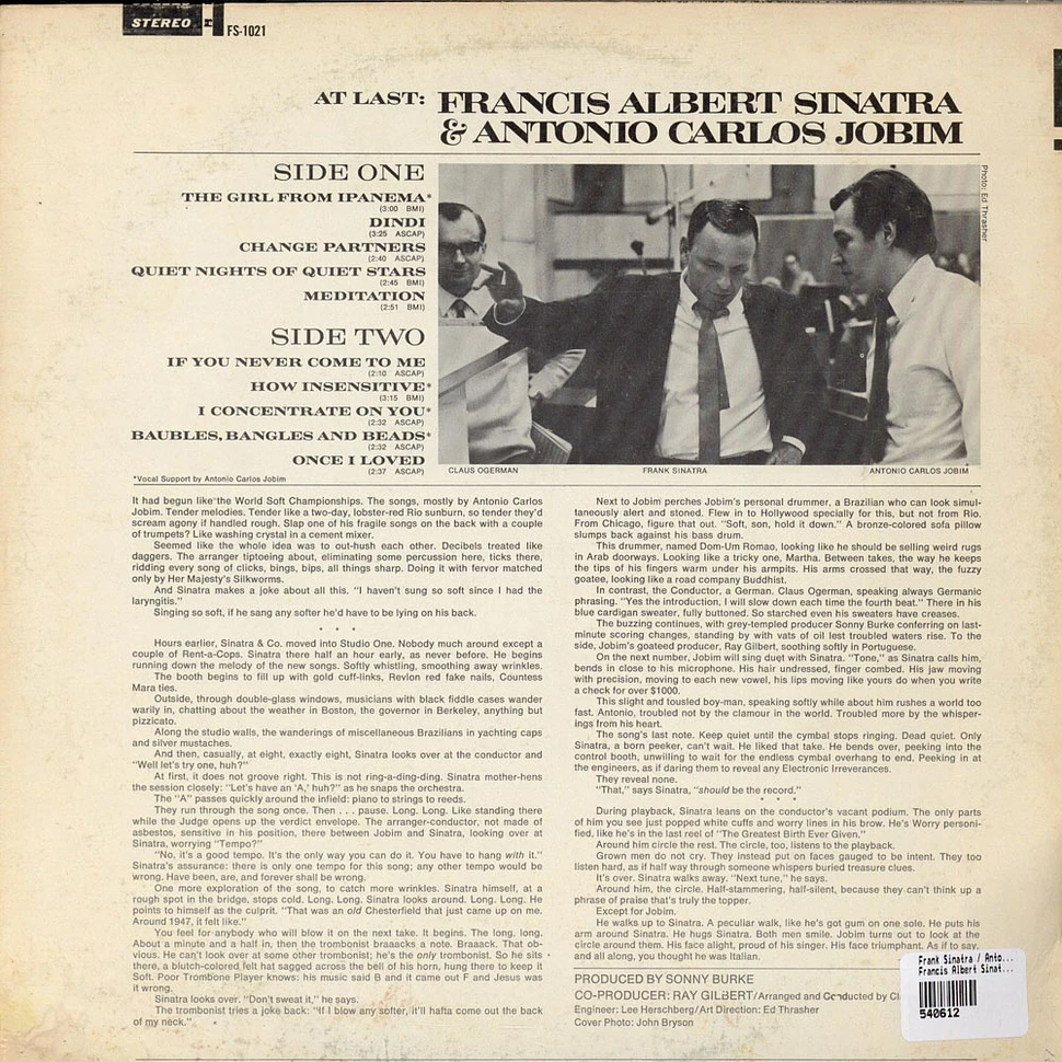 Frank Sinatra / Antonio Carlos Jobim - Francis Albert Sinatra & Antonio Carlos Jobim