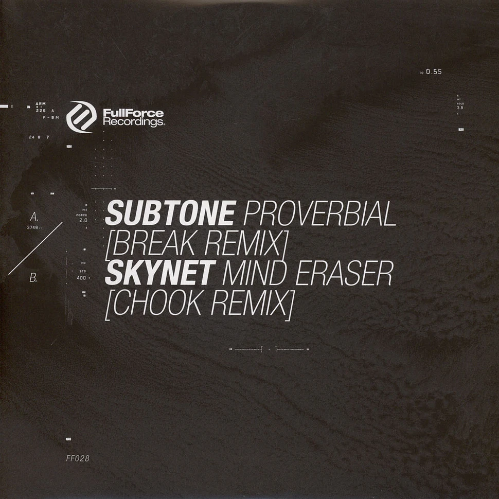 Subtone & Skynet - Proverbial Mind Eraser Remixes
