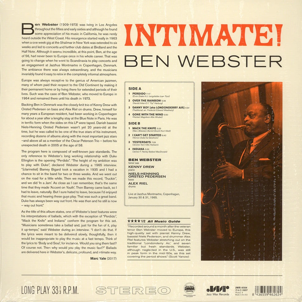 Ben Webster - Intimate!