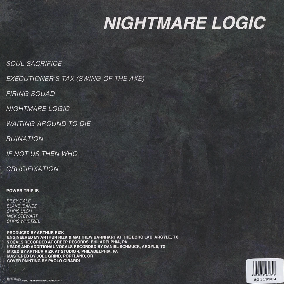 Power Trip - Nightmare Logic Purple Vinyl Edition