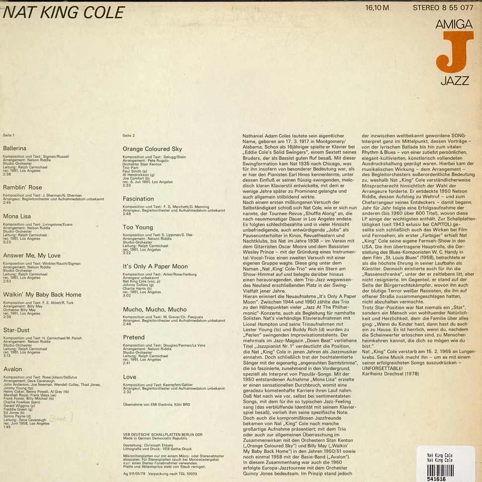 Nat King Cole - Nat King Cole