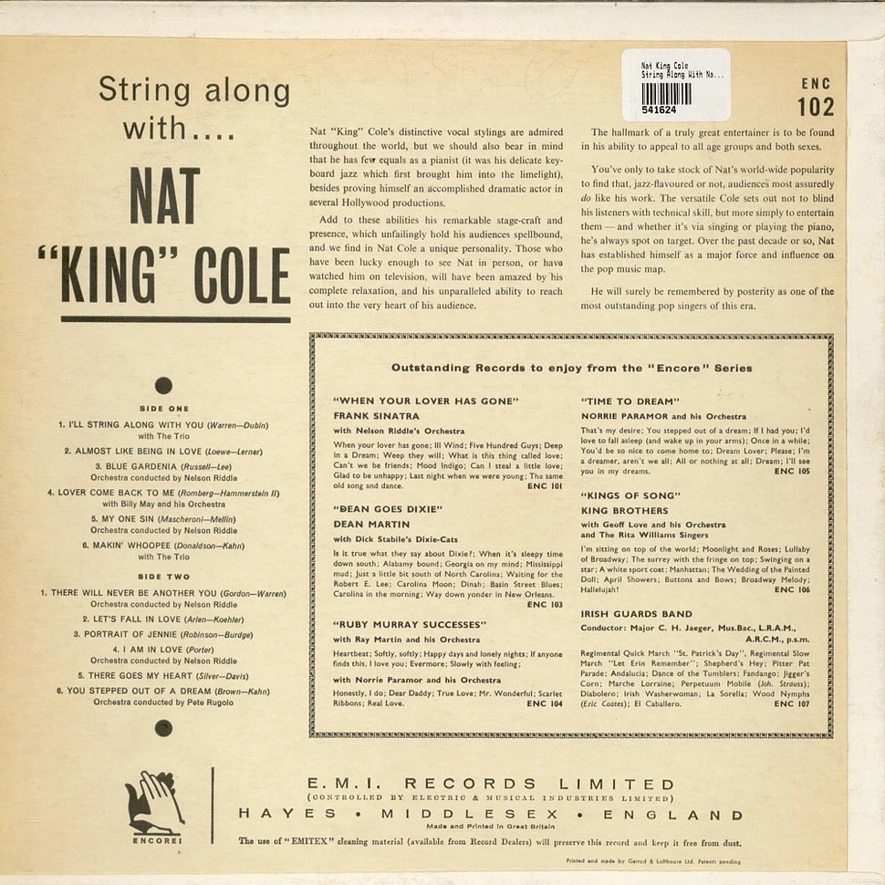 Nat King Cole - String Along With