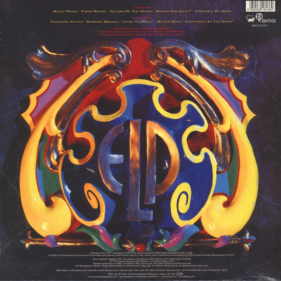 Emerson, Lake & Palmer - Black Moon Remastered Edition