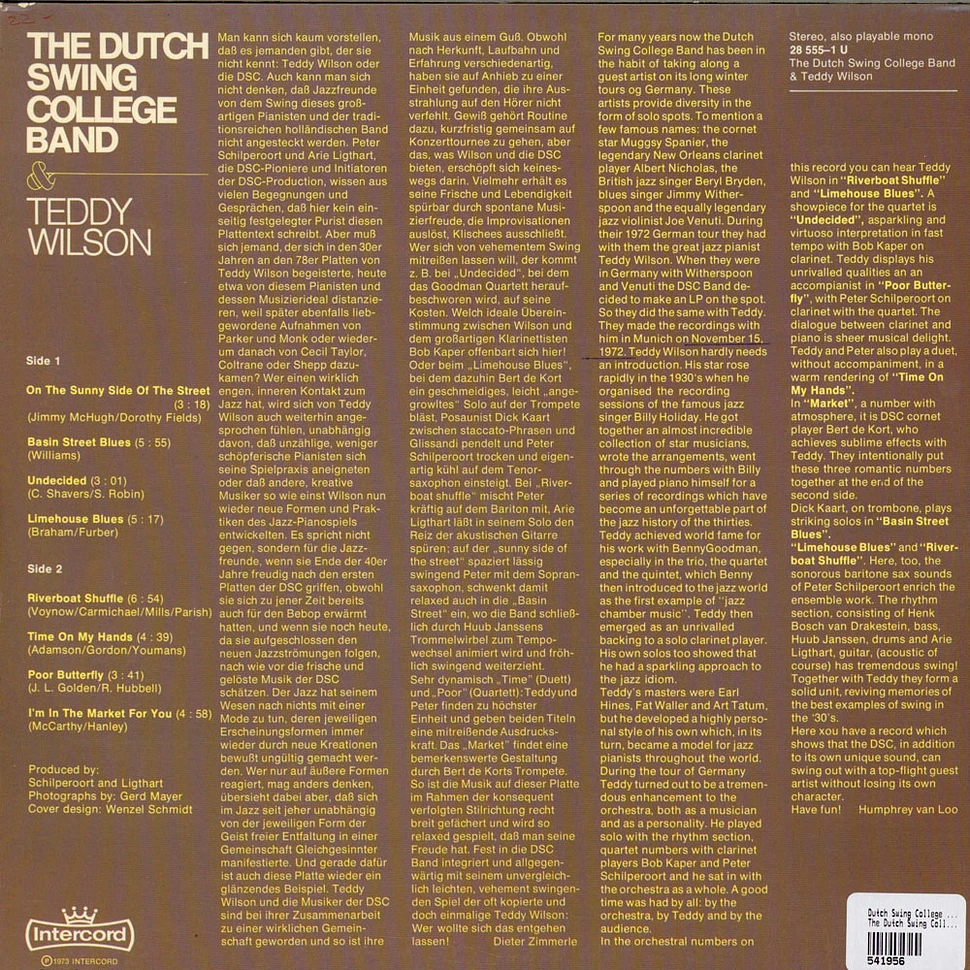 The Dutch Swing College Band & Teddy Wilson - The Dutch Swing College Band & Teddy Wilson