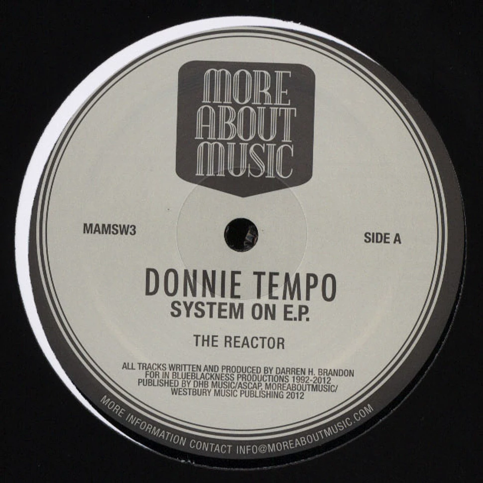 Donnie Tempo - Systems On EP